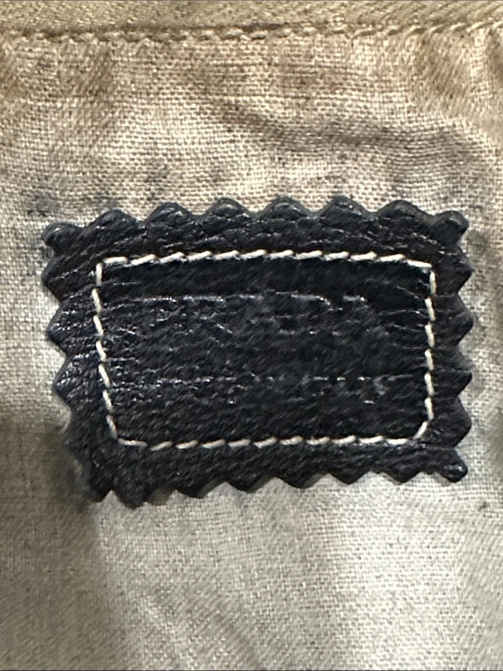 Prada vintage  Black Drawstring Shoulder Bag with Contrast Stitching